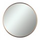 700x700x40mm Rose Gold Stainless Steel Framed Round Wall Mirror with Brackets